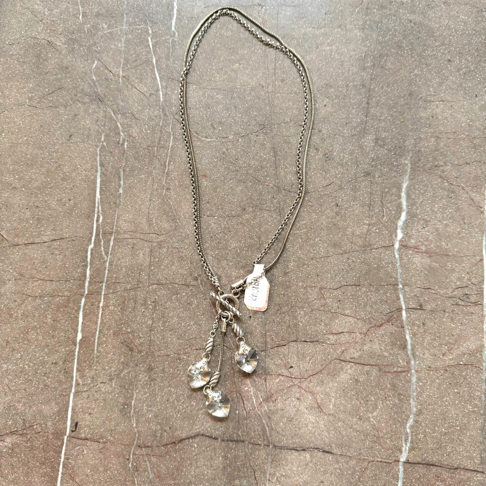 Crystal drop necklace